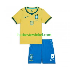 Brazilië Endrick 19 World Cup Voetbalshirts Kind Thuis 2026